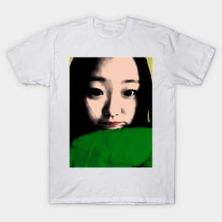 BEAUTIFUL FUNNY ASIAN GIRL POP ART COLOR T-Shirt